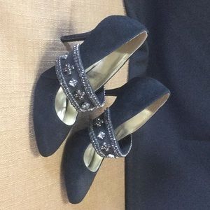 Suede shoes with Bling Size 9